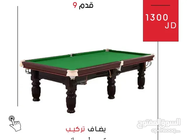 طاولة بلياردو رخام 9 قدم أصلية تصميم فاخر بجودة عالية للاستمتاع والاحتراف في الصالات والمنازل