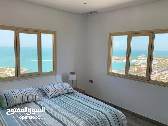 شقة سكنية للايجار فى Byblos complex السالميةقطعة9 )floor12 )-Sea view)