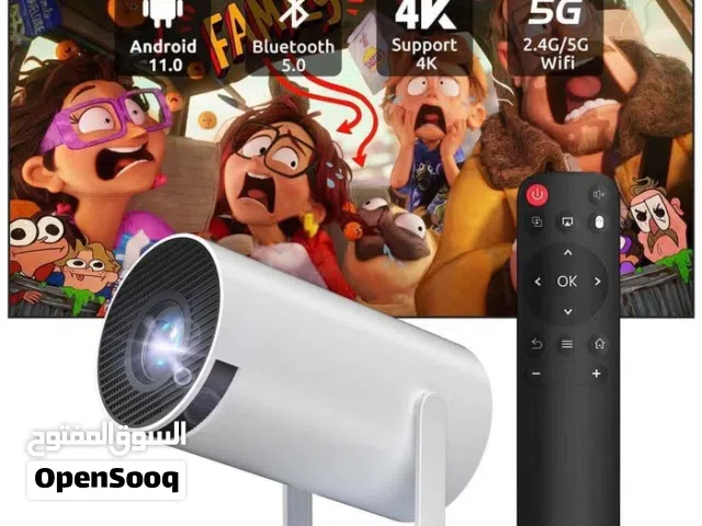 بروجكتر 4K السينمائي دقة عاليه 120 بوصه مناسب ومعتمد للجامعات والمدارس كفالة لمدة عام