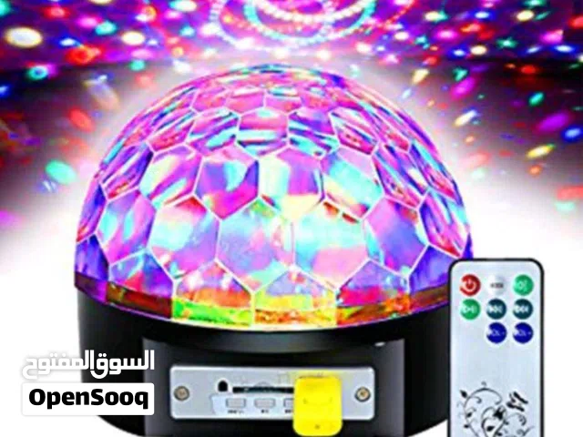 كرة الديسكو الاضاءة بافلاشة والريموت