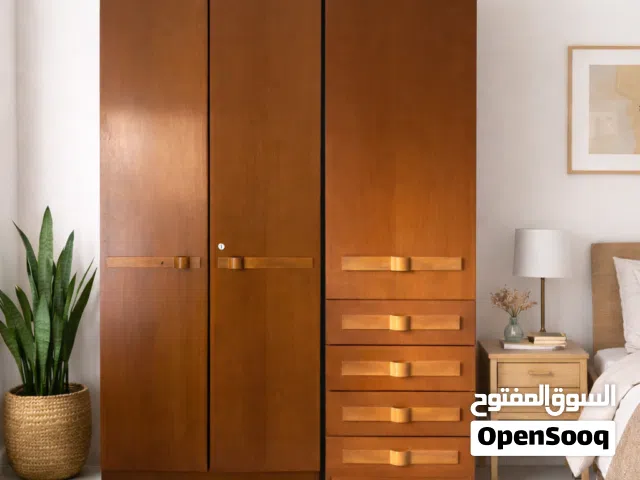 خزانة خشب + وحدة أدراج