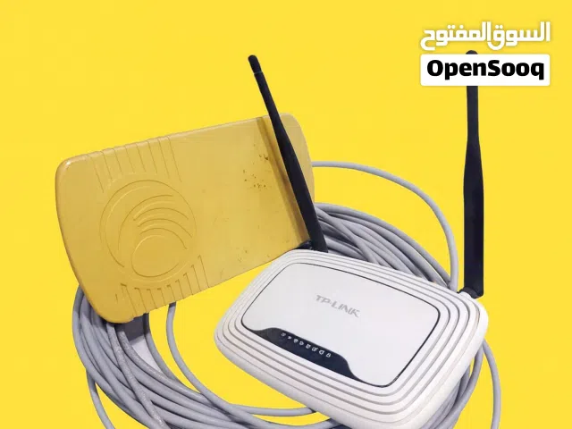 انتينة وراوتر للبيع نظاف للبيع مع بعضهن بنغازي