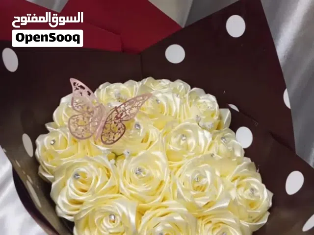 بوكية ورد ساتان مميز