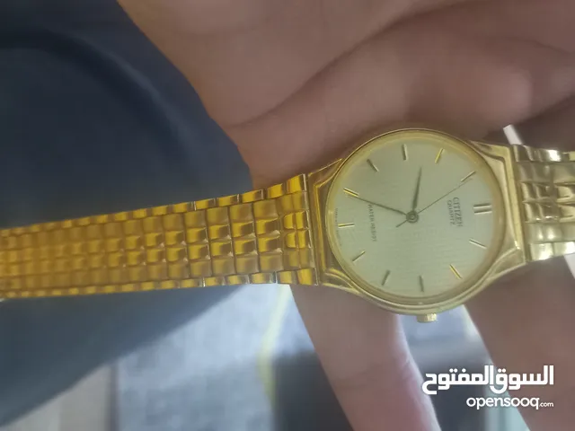 ساعة CITIZEN  مطلي ذهب عيار 18.