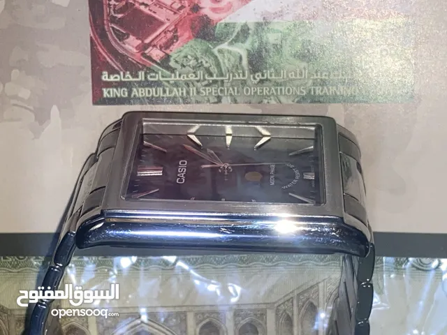 ساعة كاسيو بحالة الوكالة سعر الشراء 72 دينار معها البوكس وورقة شرائها