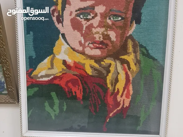 لوحات شغل يدوي للبيع الحبه ب 200 درهم نهاءي