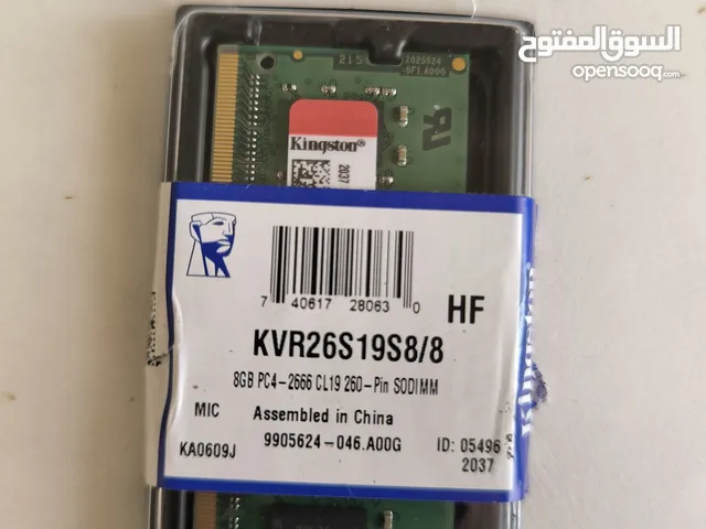 laptop Ram ddr4 , 2666hz,  8 gb