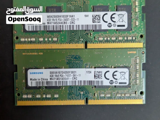 Samsung ram 4*2 نضيف جدا  2400