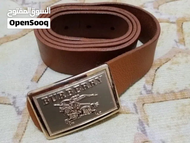 حزام جلد فاخر وانيق BURBERRY بربراي للرجال مصنوع من اجود انواع الجلود الأصلية الطبيعية 100 ٪