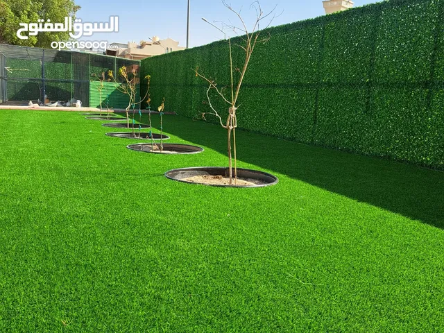 بيع وتنسيق حدائق تركيب الثيل الصناعى والسور التركى زرع الثيل الطبيعى تركيب بلاط المتتداخل والكربستون