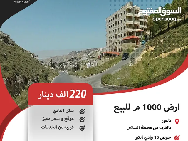 Residential Land for Sale in Amman Naour