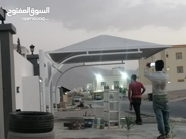 ورشة لعمل جميع انواع المظلات والابواب والبرجولا ضد الصدأ والماء جودة عالية بأفضل اسعار المعبيلة وغلا