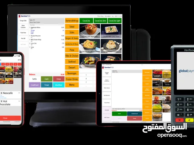 POS system for restaurants, cafes, retail, and markets, نظام نقاط البيع للمطاعم والمقاهي والمحلات