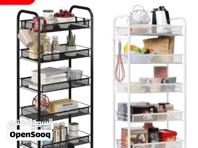 5 TIER ROLLING STORAGE CART.