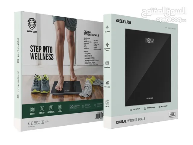 ميزان الوزن الرقمي الأخضر من Green Lion 180 كجم GNDWEISCLBK GREEN LION DIGITAL WEIGHT SCALE 180KG