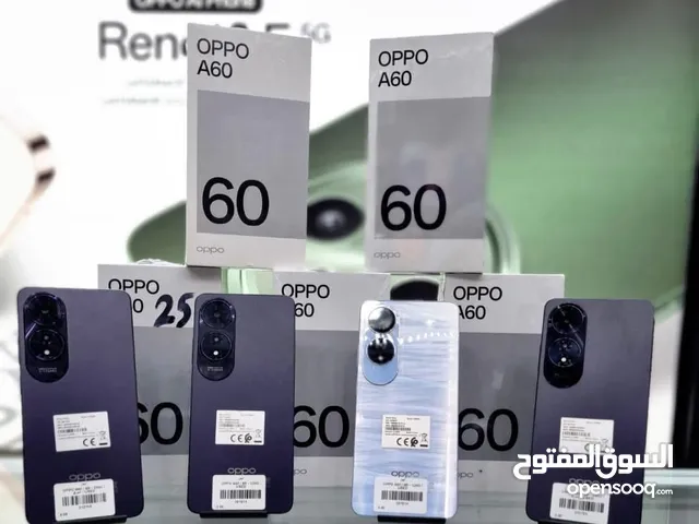 جهاز مشغل ايام بالكرتونة oppo A60 رام 16 جيجا 128 و 256 مكفول سنة متوفر توصيل