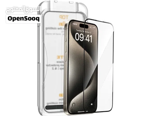 Anti-Dust Easy Installation Tempered Glass for iPhone - حماية شاشةزجاجية (ضد الغبار) بأداة تركيب سهل