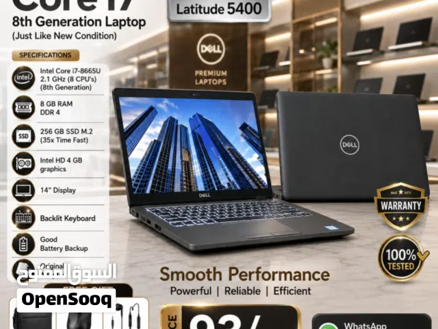 Dell Core i7 Like New Condition 8th Gen Laptop 8GB RAM 256GB SSD FREE Bag,Mouse & Earphone