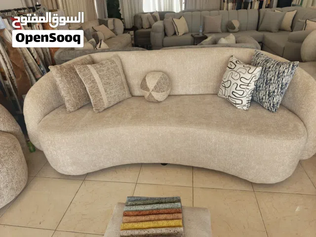 طقم كنب مودرن ملكي منحني - يتسع ل 11 شخص - تصميم تركي فاخر