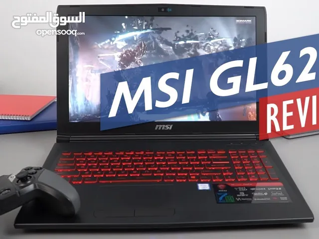 MSI GL62M 7RDX Level 15.6" Laptop NVIDIA GeForce GTX1050 i7-7700HQ 32GB 512GB M.2 Windows 11 PRO