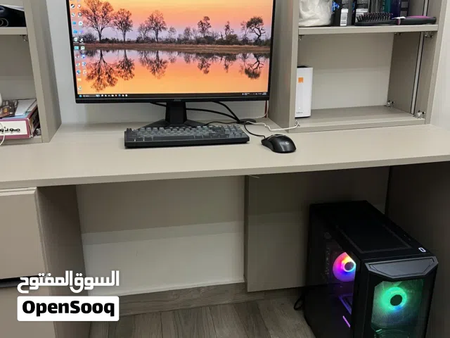 Pc high end بحالة الجديد RTX 4070 super + 32 GB 6000 MHz ram + CPU ryzen 5 7600x + 2k 180hz  شاشة