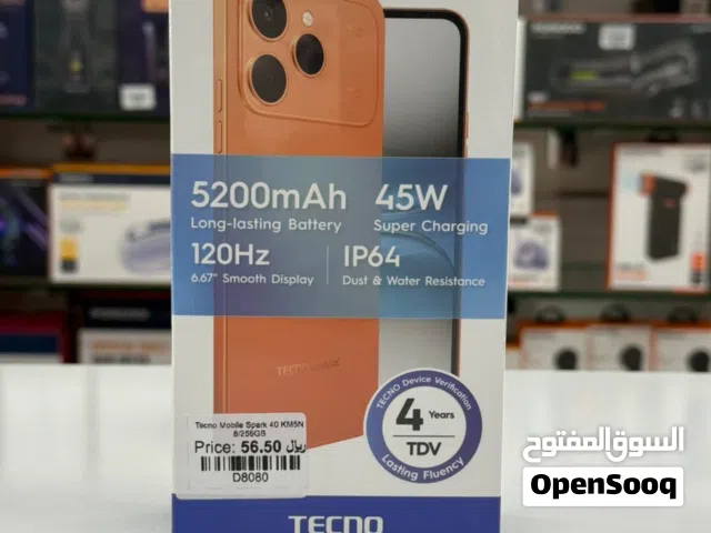 TECNO SPARK 40 8GB Ram 256GB Storage