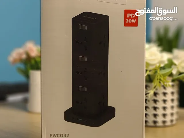 Porodo Three-Story 12AC Power Hub With USB-C PD & Quick Charge 3.0
