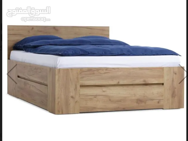 Bed LIMFJORDEN with mattress 140x200 2 Drawers. Natural Oak. Originally from JYSK.