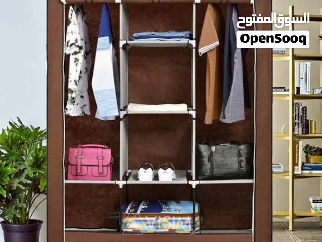 توصيل مجاناً ولا تستغليها خزانة ملابس الاصلي لأنه التجاري معبأ بالسوق خزانة ملابس قماش هيكل معدني