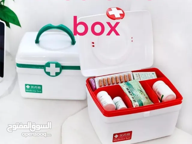 صندوق تخزين طبي، صندوق حاوية أدوية بلاستيكي، خزانات طبية، صندوق حبوب الدواء، مجموعة الإسعافات الأولي