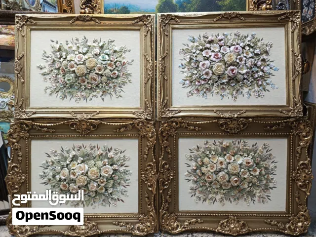 براويز وتحف لوحات مرايا آيات قرآنية للمداخل وغرف النوم والسفرة رسم زيتي طباعه تفصيل والأثاث ستاند