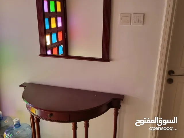 Console with mirror