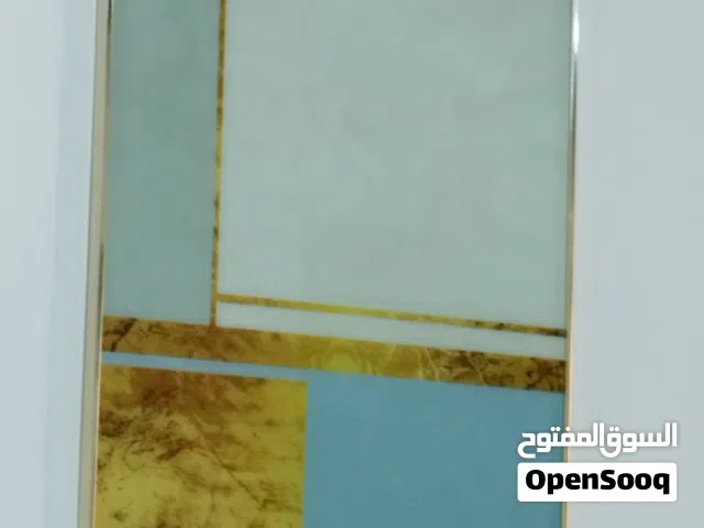 لوحة مودرن مزخرفة بألوان جميلة للبيع لون ذهبي وأزرق سماوي