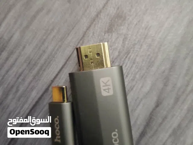 كابل 4k Type-C Hoco من الهاتف او اللابتوب إلى  الشاشة إقرأ الوصف للتواصل الرقم في الوصف .