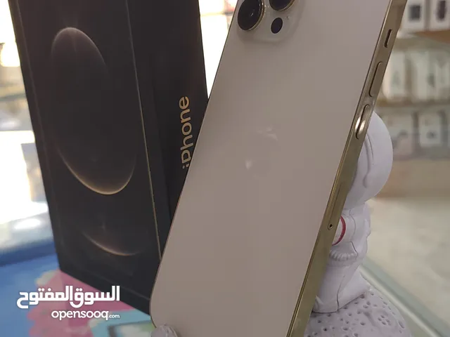 IPhone 12 Pro Max 256G Gold مستعمل بحالة الجديد بأقل سعر بالأردن مع مجموعة من الهدايا المميزة