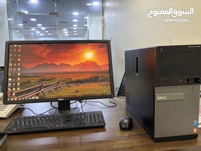 Desktop Computer and Printer