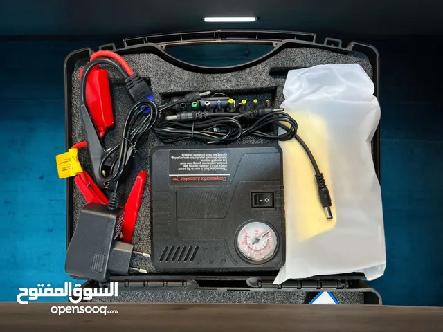 شاحن بطارية طوارئ للسيارات تشغيل ونفخ الاطار اصلي