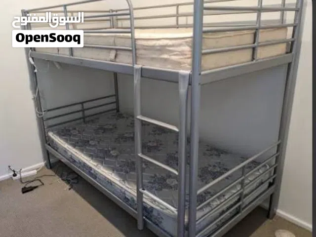 هيكل سرير طابقين ايكيا كالجديد استعمال خفيف