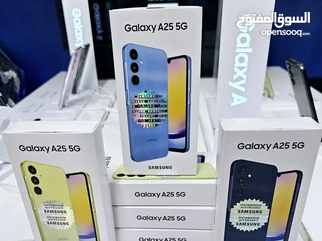 مستعمل ايام Samsung A25 5G رام 12 و  16 جيجا 128 و 256 أغراضة والكرتونه الأصلية مكفول متوفر توصيل