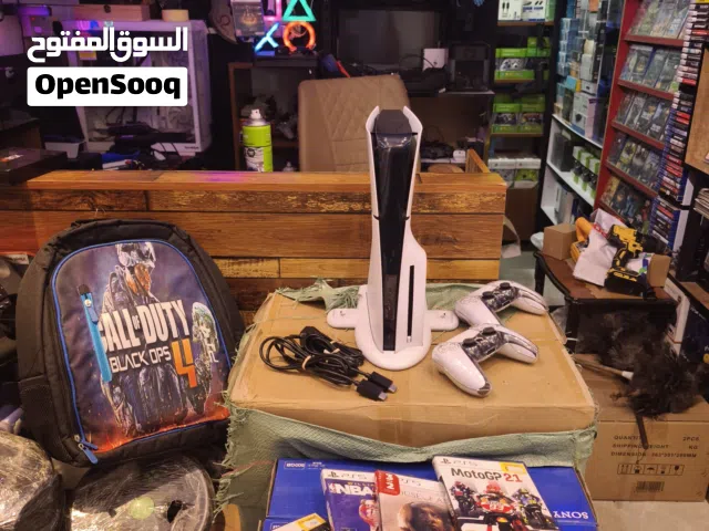 بلي5 سلم هارد تيرا دبل جوستك عليها درع كريستال مع ستاند تبريد+شحن مع جنطة مع 5 اقراص