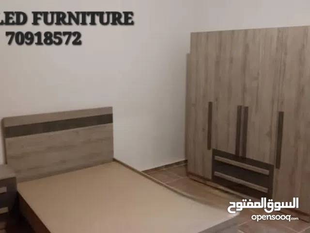 خزانة 4 درف مع تخت مفرد و نص و كومود وحدة جديدة من المعمل (High Quality)