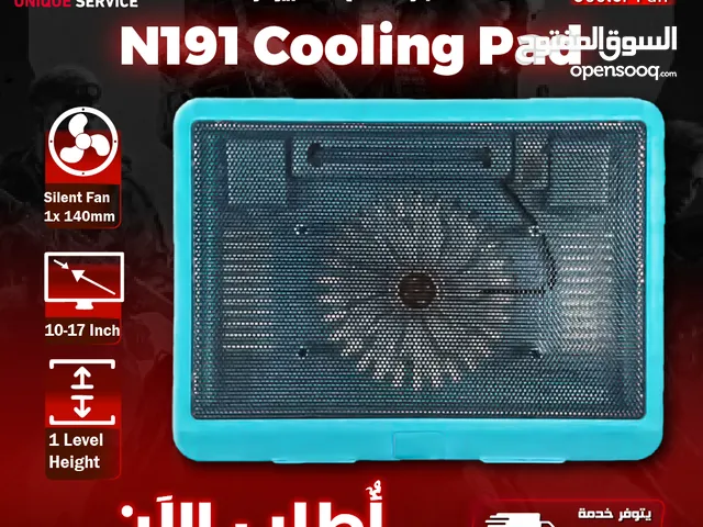 مروحة تبريد مناسبة للهواتف التاب و اللابتوب Cooling Pad N191 Fits 10 to 17 Inch