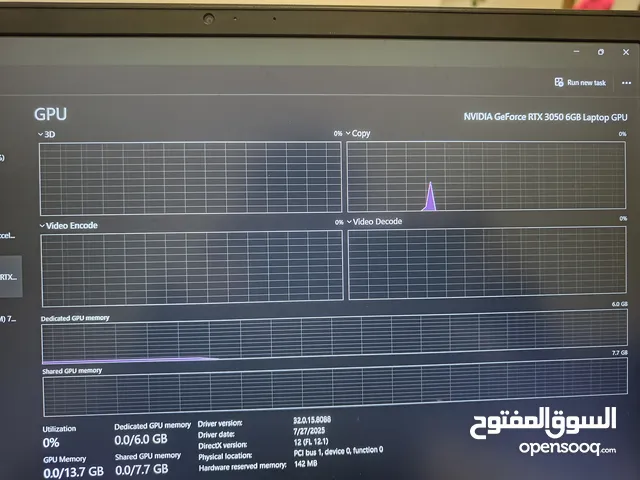 Dell G15 Gaming Laptop 120HZ RTX3050 AMD RYZEN 5 15.6
