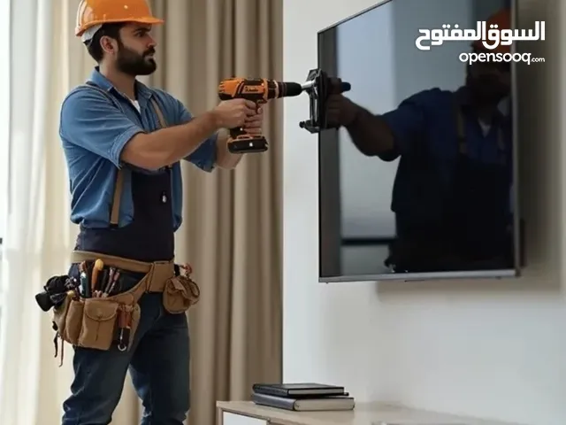 Tv wall mounting installation