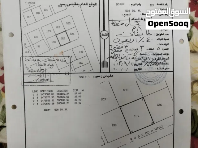 ارض للبيع أدم في منطقة السميرات 2
