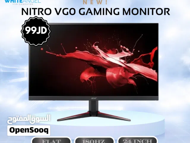 acer nitro 24 inch 180hz 1ms ips شامل التوصيل