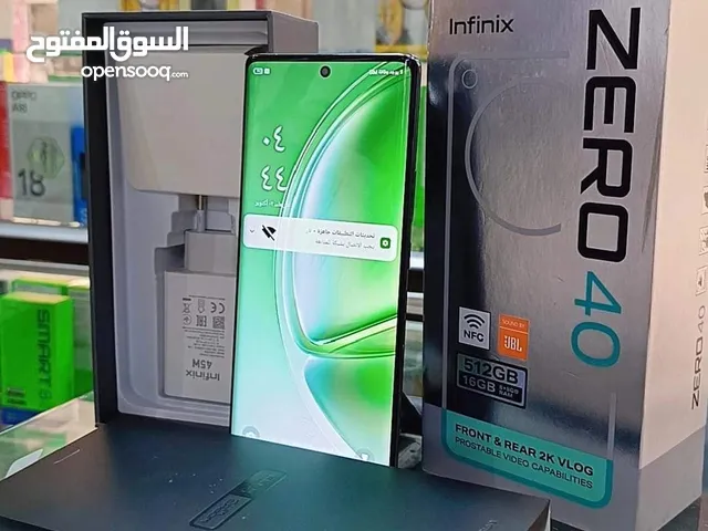 مستعمل ايام بالكرتونة Zero 40 رام 16 جيجا 512 مكفول بالشركة أغراضة والكرتونه الأصلية متوفر توصيل