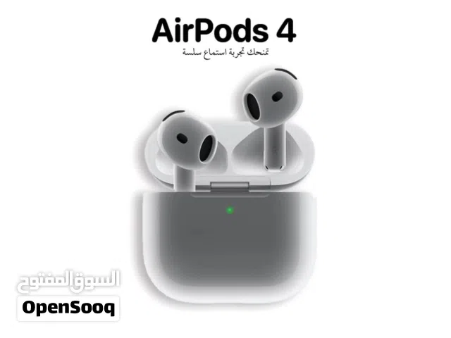 سماعة ابل الجديدة  AirPods 4 ANC مع ميزة العزل