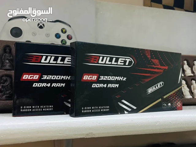 Bullet : DDR4 RAM 16GB (8x2GB-3200 MHz) - Black