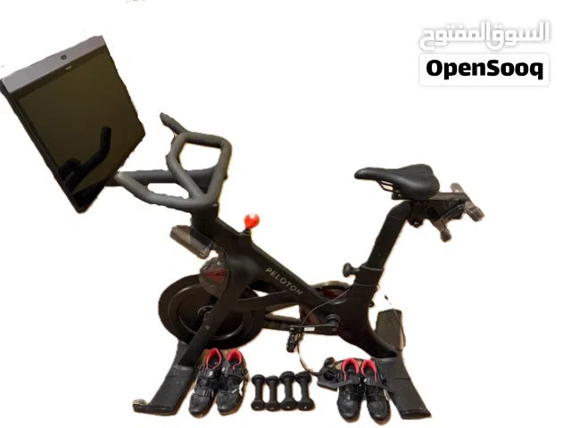Peloton Bike+ with Swivel Screen, Weights and Cycling Shoes